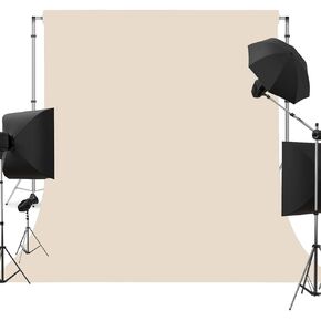 Beige Photo Backdrop for Photoshoot Beige Background for Photography Photo Backdrop Curtain for Party 8 x 10 FT