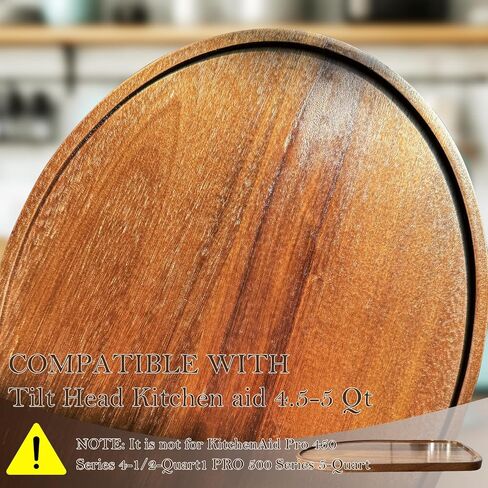 Acacia Wood Mixer Slider Mat for Kitchen Aid 4.5-5 Qt Tilt-Head Stand Mixer Kitchen Appliance Slider Tray Countertop Storage Attachments in Saudi Arabia