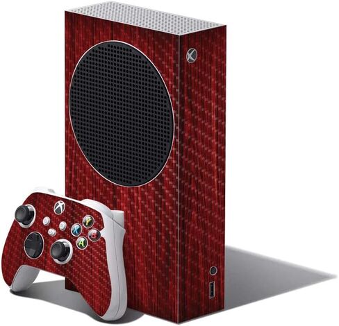 MightySkins Carbon Fiber Skin Compatible with Xbox Series S Bundle - Butterfly Party | Protective, Durable Textured Carbon Fiber Finish | Easy to Apply | Made in The USA in Saudi Arabia
