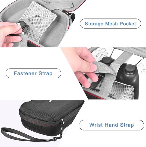 RLSOCO Hard Case for PlayStation DualSense Wireless Controller - Black (Case Only) in Kuwait