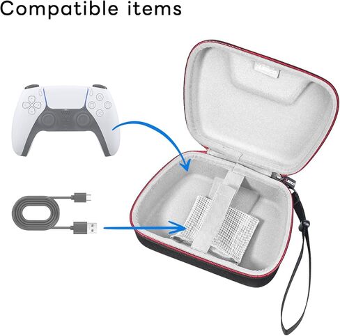 RLSOCO Hard Case for PlayStation DualSense Wireless Controller - Black (Case Only) in Kuwait