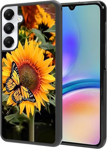 Kanghar متوافق مع Samsung Galaxy S25 Ultra Case عباد الشمس الفراشة المضادة للانزلاق مع TPU ناعمة الغلاف الوقائي المقاوم للصدمات للنساء للنساء in Saudi Arabia