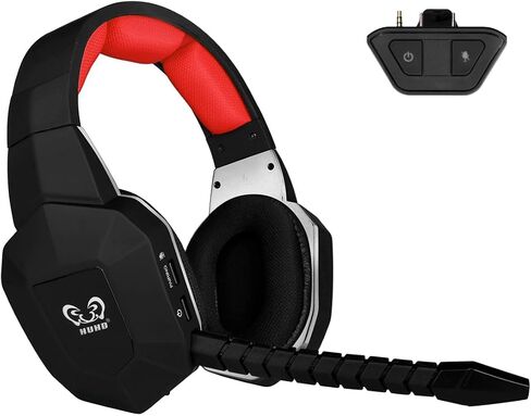 2.4 & Bluetooth Wireless Geaming Headset لأجهزة Xbox One و Xbox Series X/S وسماعات الألعاب اللاسلكية مع Mirophone لـ PS5 والكمبيوتر الشخصي والتبديل والهاتف وتحسين الجهير وإضاءة LED N9 in Kuwait