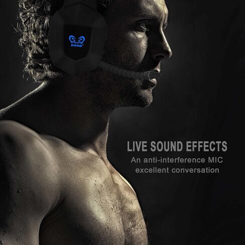 2.4 & Bluetooth Wireless Geaming Headset لأجهزة Xbox One و Xbox Series X/S وسماعات الألعاب اللاسلكية مع Mirophone لـ PS5 والكمبيوتر الشخصي والتبديل والهاتف وتحسين الجهير وإضاءة LED N9 in Kuwait