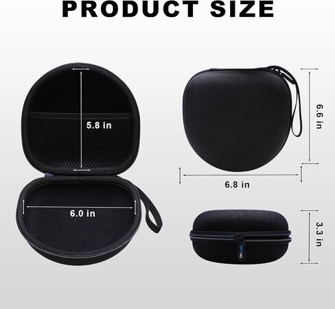 Kids Headphone Case Compatible with iClever HS19/BTH12, noot Products, EarFun, Candy Bila, New bee, awatrue Folding Headphones for Girls, Boys, Travel Hard Dark Blue Case in Saudi Arabia