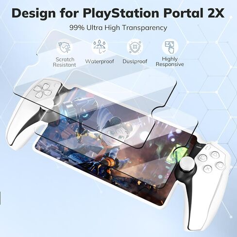 مجموعة ملحقات 4 في 1 متوافقة مع Playstation Portal، حقيبة حمل صلبة EVA لبوابة PS5، غطاء حماية من السيليكون، قطعتان من واقي الشاشة، 10 أغطية لمقبض الإبهام، ملحقات بوابة Ps in Kuwait