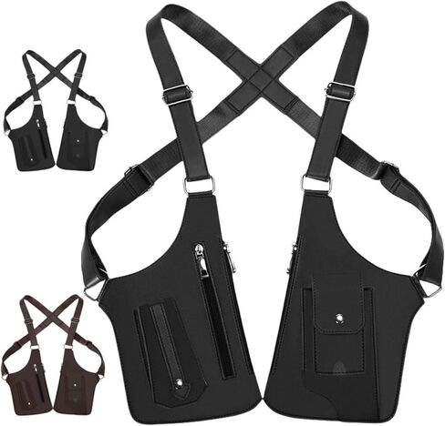 Double Shoulder Armpit Bag - 2025 New Multi-Pocket Anti-Theft Bag, Anti-Theft Hidden Underarm Strap Wallet Pocket Holster in Saudi Arabia