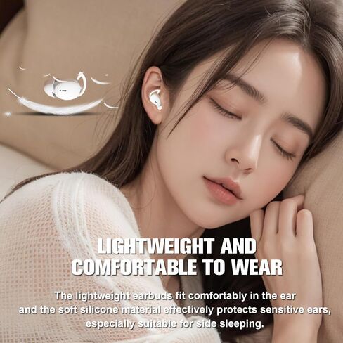 Wireless Small Mini Invisible Comfortable Earbuds Wireless Bluetooth Noise Cancelling in Ear Soft Headphones for Small Ear Canals Bluetooth Mini Hidden Sleep Ear Buds for iPhone Android Work Sleeping in Saudi Arabia