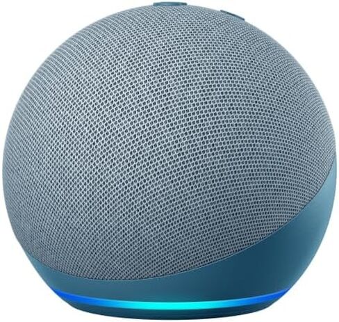 Echo 4th Gen (newest model) with WiZ 60W A19 LED Smart Color Bulb - Connects to Your Wi-Fi - E26 Base - Control with Voice or App - Matter Compatible in Saudi Arabia