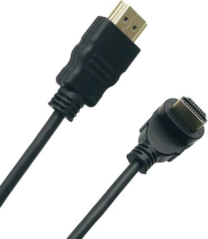 Seadream HDMI to HDMI Cable,Coiled Left Angled HDMI Male to HDMI Male Converter Adapter Cable, Support 3D, 1080P Resolution Stretched Length 12'' -75'' (Left Angled) in Saudi Arabia