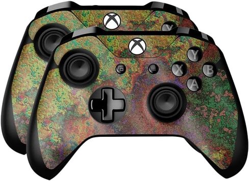 Skin Compatible with Microsoft Xbox One Controller (2 Pack) - Cyclone Wave - Premium 3M Vinyl Protective Wrap Decal Cover - Easy to Apply | Crafted in The USA by MightySkins in Saudi Arabia