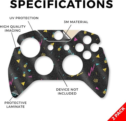Skin Compatible with Microsoft Xbox One Controller (2 Pack) - Cyclone Wave - Premium 3M Vinyl Protective Wrap Decal Cover - Easy to Apply | Crafted in The USA by MightySkins in Saudi Arabia