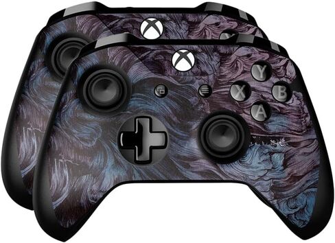 Skin Compatible with Microsoft Xbox One Controller (2 Pack) - Cyclone Wave - Premium 3M Vinyl Protective Wrap Decal Cover - Easy to Apply | Crafted in The USA by MightySkins in Saudi Arabia