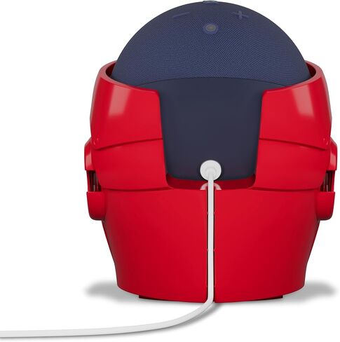Echo Bundle: Echo Dot (5th Gen, 2022 release) | Charcoal and Limited Edition Marvel Iron Man Stand in Saudi Arabia