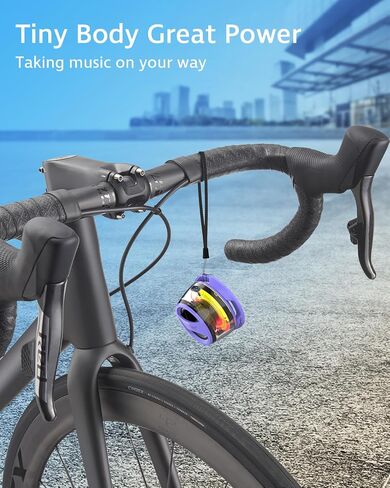 Wireless Portable Bluetooth Speaker with RGB Light, Stereo Sound Shower Speaker Bluetooth 5.4 Version, Magnetic Mobile Phone Holder -G200Pro-Black in Saudi Arabia
