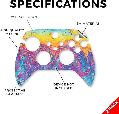 Glossy Glitter Skin Compatible with Microsoft Xbox Series X|S Controller (2 Pack) - Winter Rock - Premium 3M Vinyl Protective Wrap Decal Cover - Easy to Apply | Crafted in The USA by MightySkins in Saudi Arabia