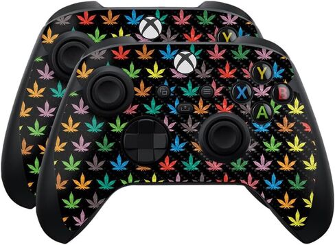 Glossy Glitter Skin Compatible with Microsoft Xbox Series X|S Controller (2 Pack) - Winter Rock - Premium 3M Vinyl Protective Wrap Decal Cover - Easy to Apply | Crafted in The USA by MightySkins in Saudi Arabia