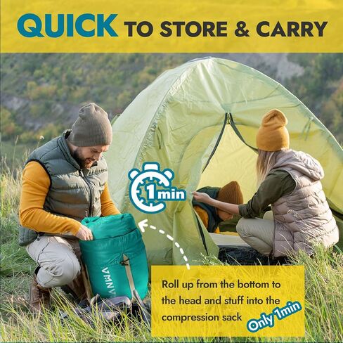 CANWAY Double Sleeping Bag Flannel for Adults Cold Weather Queen Size Two Person Sleeping Bags for Camping with 2 Pillows in Saudi Arabia