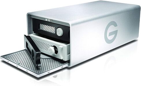 G-Technology 12tb G-Raid مع Thunderbolt 3 و USB-C (USB 3.1 Gen 2) و HDMI ، نظام تخزين محرك مزدوج قابل للإزالة ، Silver-0G05753-1 in Kuwait