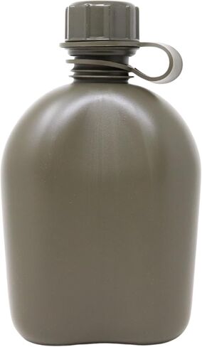M McGuire Gear GI Style 1 Qt. مقصف بلاستيكي وعرة ، مصنوع في الولايات المتحدة الأمريكية ، بلاستيك البولي إيثيلين متين (زخارف الزيتون) in Kuwait