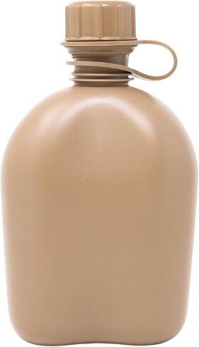 M McGuire Gear GI Style 1 Qt. مقصف بلاستيكي وعرة ، مصنوع في الولايات المتحدة الأمريكية ، بلاستيك البولي إيثيلين متين (زخارف الزيتون) in Kuwait