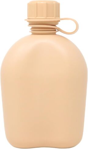 M McGuire Gear GI Style 1 Qt. مقصف بلاستيكي وعرة ، مصنوع في الولايات المتحدة الأمريكية ، بلاستيك البولي إيثيلين متين (زخارف الزيتون) in Kuwait