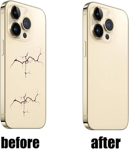 بديل الزجاج الخلفي 14 Pro لهاتف iPhone 14 Pro، استبدال الزجاج الخلفي الخلفي مع لاصق مثبت مسبقًا + مجموعة أدوات إصلاح (أرجواني غامق) in Kuwait