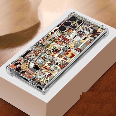 حالة Galaxy S24 Ultra مع Desgin البيج الجمالي ، ونقلت الهبي الروحية ، واضحة ، واضحة TPU الحماية ، 6.8 "(Beige ، S24U) in Kuwait