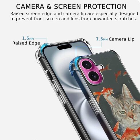 Case for iPhone 16 Plus with Superhero Design,Cartoon Comic Pop Culture Art Collage,Clear Soft TPU Bumper Case,6.7"(Hero,16pl) in Kuwait