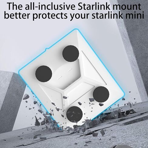 Starlink Mini Mount,Flat Starlink Mini Magnet Car Shield Mount with Protective Cover,for /Car/Rvs/Metal Surface,Black in Saudi Arabia