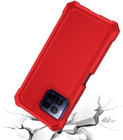 for Boost Summit 5G Case with Screen Protector,Summit 5G Phone Case with Magnetic Ring Kickstand,Dual Layer Military Grade Protection Heavy Duty Shockproof Cover for Summit 5G (Red Full, Summit 5G) in Saudi Arabia