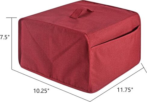 Toaster Cover with 2 Pockets, Dust and Fingerprint Protection, Machine Washable (2 Slice, Grey) in Kuwait