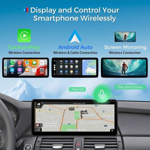 XTRONS 14.9 Inch Android 13 Car Stereo for BMW X5 E70 X6 E71 (2011-2013) CIC System, 2K IPS Touch Screen 4+64GB Global 4G Car Radio GPS Navigation Support Wireless Car Play Android Auto in Saudi Arabia