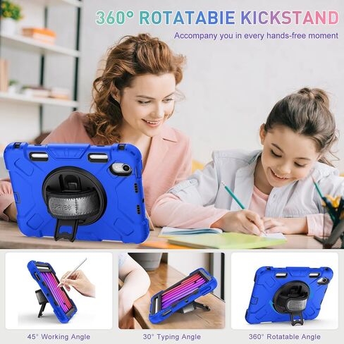 SUPFIVES Case for iPad Mini 7 2024 with Screen Protector: Military Grade Shockproof Silicone iPad Mini 7th/6th Generation 8.3 Inch Case- Black in Saudi Arabia