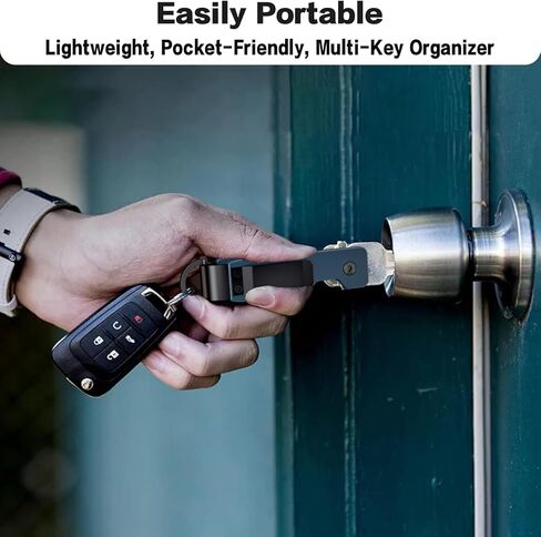 منظم المفاتيح - حامل مفاتيح صغير الحجم من ألياف الكربون، سلسلة مفاتيح Apple AirTag المتوافقة، جراب لحلقة مفاتيح Apple Air Tag لمفتاح السيارة - سلسلة مفاتيح تؤمن 1-5 مفاتيح in Kuwait