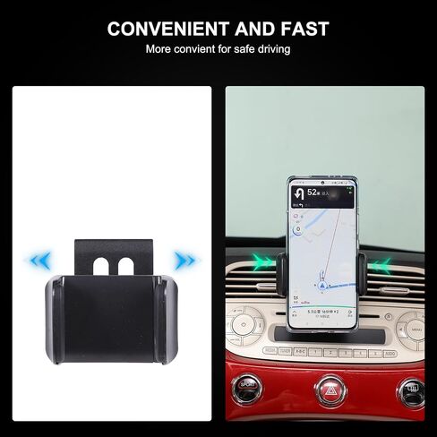 حامل الهاتف الخلوي للسيارة وهو متوافق مع FIAT 500 2010-2015 لصالح لوحة الهاتف التهوية Air Dashboard in Kuwait