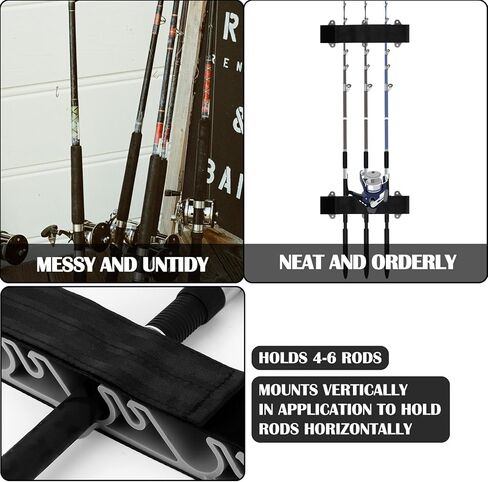 4 أجهزة كمبيوتر مثبتة حامل قضبان صيد قارب لقوارب الصيد الرأسية لرفع حزام قطب التخزين لسطح القارب in Kuwait