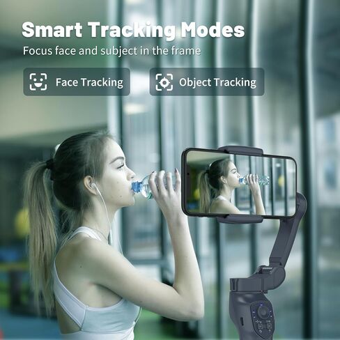 L9، مثبت جيمبال للهواتف الذكية، قضيب تمديد مدمج وحامل ثلاثي القوائم، مثبت حامل iPhone جيمبل، محمول وقابل للطي، جيمبال لتتبع الوجه/الأشياء لأجهزة Android وiPhone 15 Pro Max in Kuwait