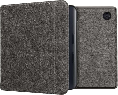 علبة Kwmobile متوافقة مع Kobo Libra Color - Book Style Love Fabric Sovel Protction -Petrol - Petrol in Saudi Arabia