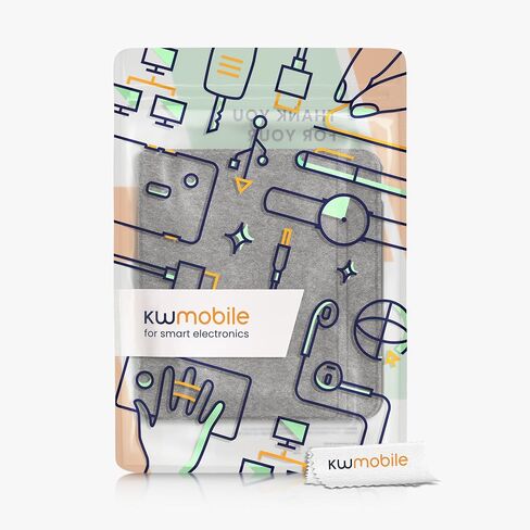 علبة Kwmobile متوافقة مع Kobo Libra Color - Book Style Love Fabric Sovel Protction -Petrol - Petrol in Saudi Arabia