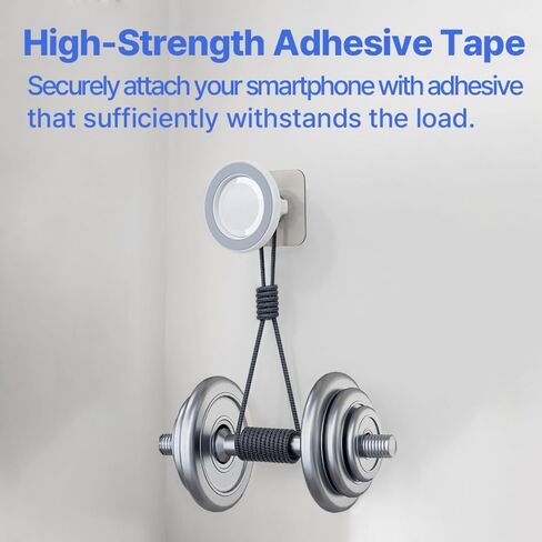 for MagSafe Wall Mount Magnetic Phone Holder Includes All Smartphone Compatible Rings (Self-Adhesive), 360 Degree Free Rotation, Shower Mirror,Bathroom,Kitchen (Black) in Saudi Arabia
