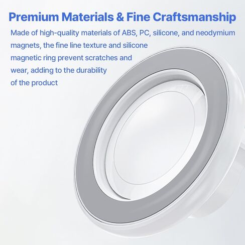 for MagSafe Wall Mount Magnetic Phone Holder Includes All Smartphone Compatible Rings (Self-Adhesive), 360 Degree Free Rotation, Shower Mirror,Bathroom,Kitchen (Black) in Saudi Arabia