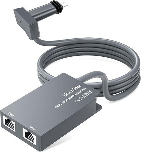 محول Starlink Ethernet للجيل الثاني من Starlink Standard، طبق RJ45 أنثى إلى محول ذكر لجهاز التوجيه لطبق Starlink المستطيل بالإنترنت عبر الأقمار الصناعية V2 اتصال شبكة سريع ومستقر in Saudi Arabia