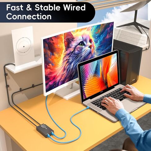 محول Starlink Ethernet للجيل الثاني من Starlink Standard، طبق RJ45 أنثى إلى محول ذكر لجهاز التوجيه لطبق Starlink المستطيل بالإنترنت عبر الأقمار الصناعية V2 اتصال شبكة سريع ومستقر in Saudi Arabia
