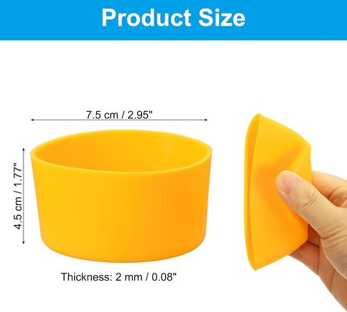 PATIKIL Silicone Boot, Bottom Sleeve Protector, Anti-Slip Protective Sleeve for Water Bottle, Car Travel Cup in Saudi Arabia