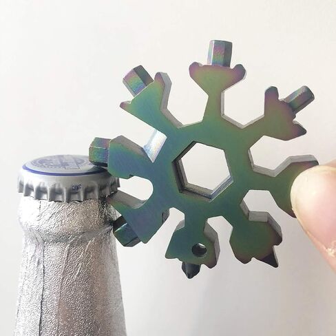 CASIMR Snowflake Multi Tool, Unique Stocking Stuffers for Women Men Kids Adults Teens, Mens Christmas Gifts Cool Gadgets for Dad Birthday Gift, Portable 18-in-1 Stainless Steel Multitool Presents in Saudi Arabia