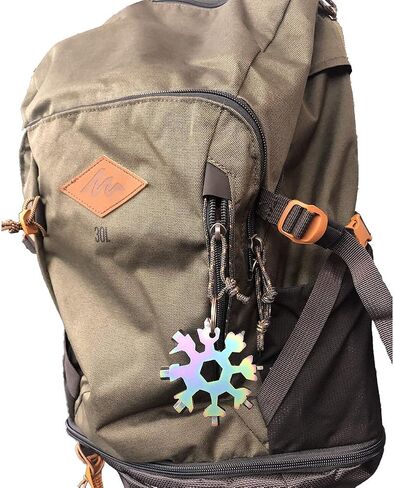 CASIMR Snowflake Multi Tool, Unique Stocking Stuffers for Women Men Kids Adults Teens, Mens Christmas Gifts Cool Gadgets for Dad Birthday Gift, Portable 18-in-1 Stainless Steel Multitool Presents in Saudi Arabia