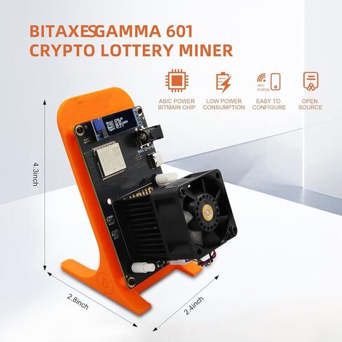 Bitcoins Miner 1.2TH/S Bitaxe Gamma 601 Solo Miner BM1370 Asic Chip 15W/TH BTC Lottery Crypto Miner with Open-Source System Cryptocurrency Asic Bitcoins Mining Machine Micro Silent Home Use in Kuwait