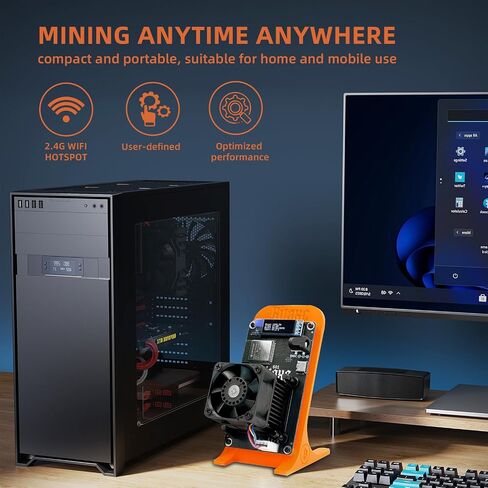 Bitcoins Miner 1.2TH/S Bitaxe Gamma 601 Solo Miner BM1370 Asic Chip 15W/TH BTC Lottery Crypto Miner with Open-Source System Cryptocurrency Asic Bitcoins Mining Machine Micro Silent Home Use in Kuwait