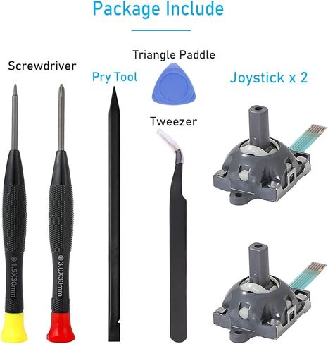 Ikpek 2 Pack Joysticks replacement for Asus ROG Ally RC71L Handheld Console, Joystick for GPD win3 Windows 10 Handheld Game Laptop Thumb Sticks 3D Analog Rod Replace Accessories with Repair Tools in Kuwait